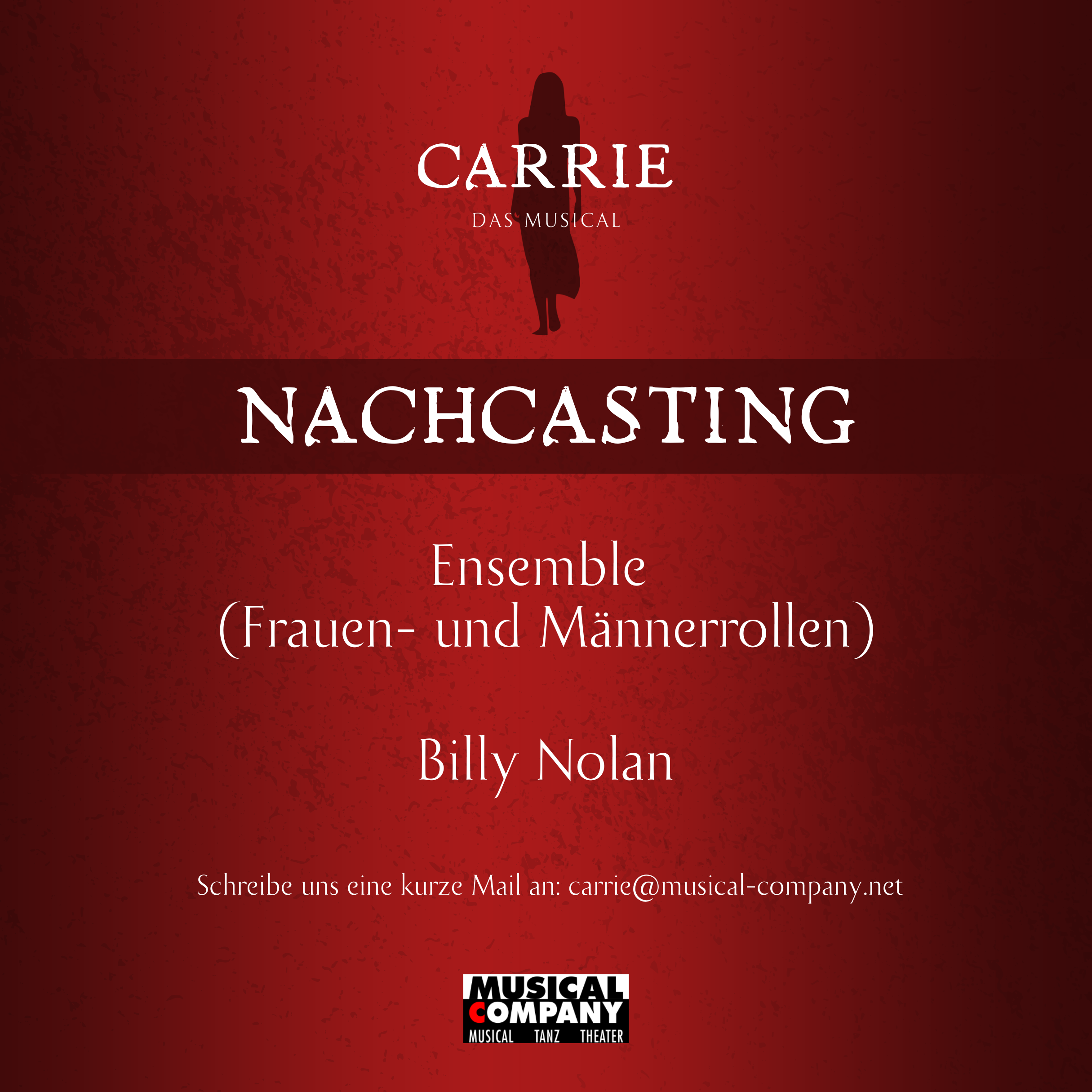 Nachcasting-Aufruf für "CARRIE - Das Musical"